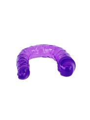 baile - double gode en gelée flexible lilas