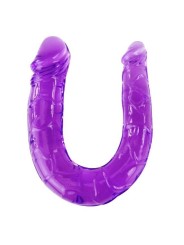 baile - double gode en gelée flexible lilas