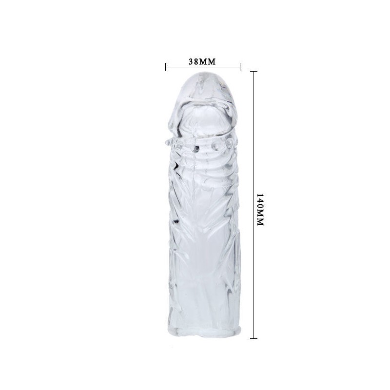 baile - gaine à pénis en silicone transparent 13 cm