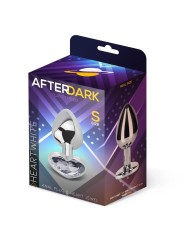 Plug metal coeur heart white T:S Afterdark