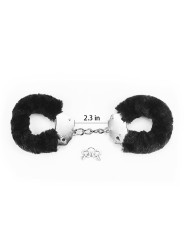 Menottes métal avec poils noirs