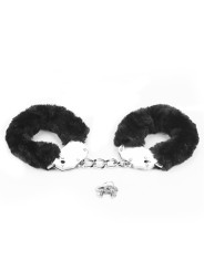 Menottes métal avec poils noirs