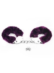 Menottes métal avec poils violets