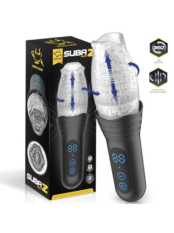 Masturbateur masculin Subaz poussée et rotation à 360º