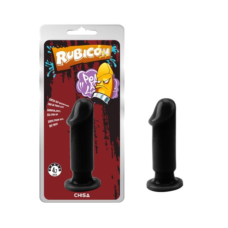 Plug anal Evil taille M 12,5 x 3,7 cm noir