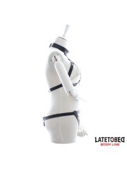 Ensemble soutien-gorge culotte bondage avec chaînes