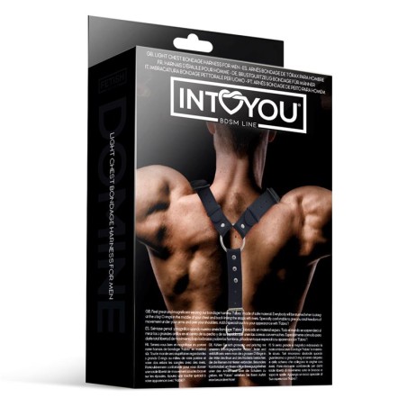 Harnais bondage masculin Fabrio en cuir vegan