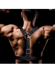 Harnais bondage masculin Fabrio en cuir vegan