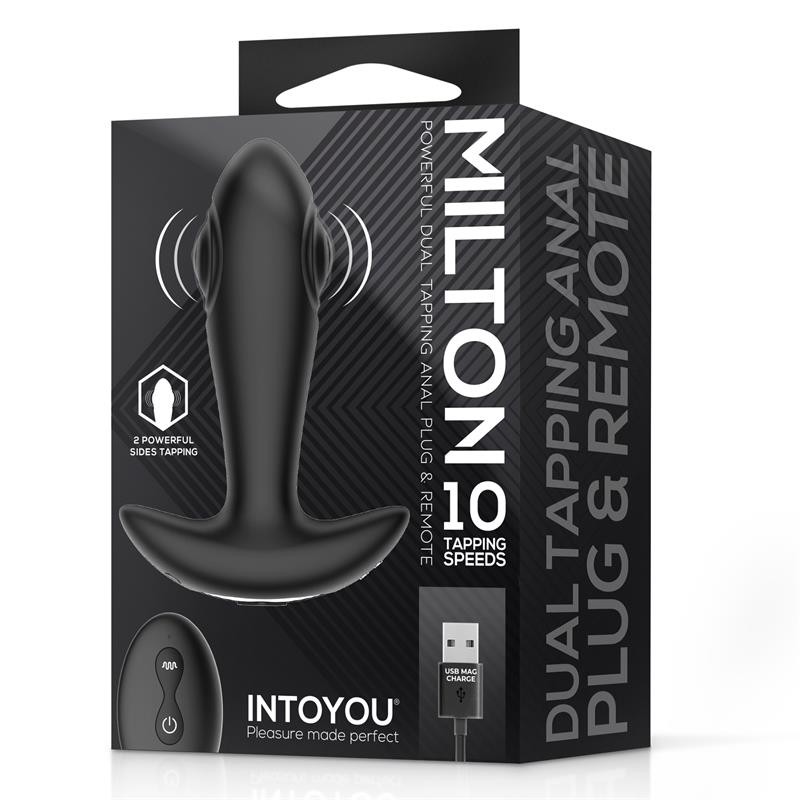 Milton plug anal avec double tambours telecommande
