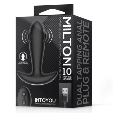 Milton plug anal avec double tambours telecommande