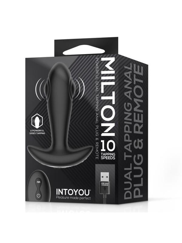 Milton plug anal avec double tambours telecommande