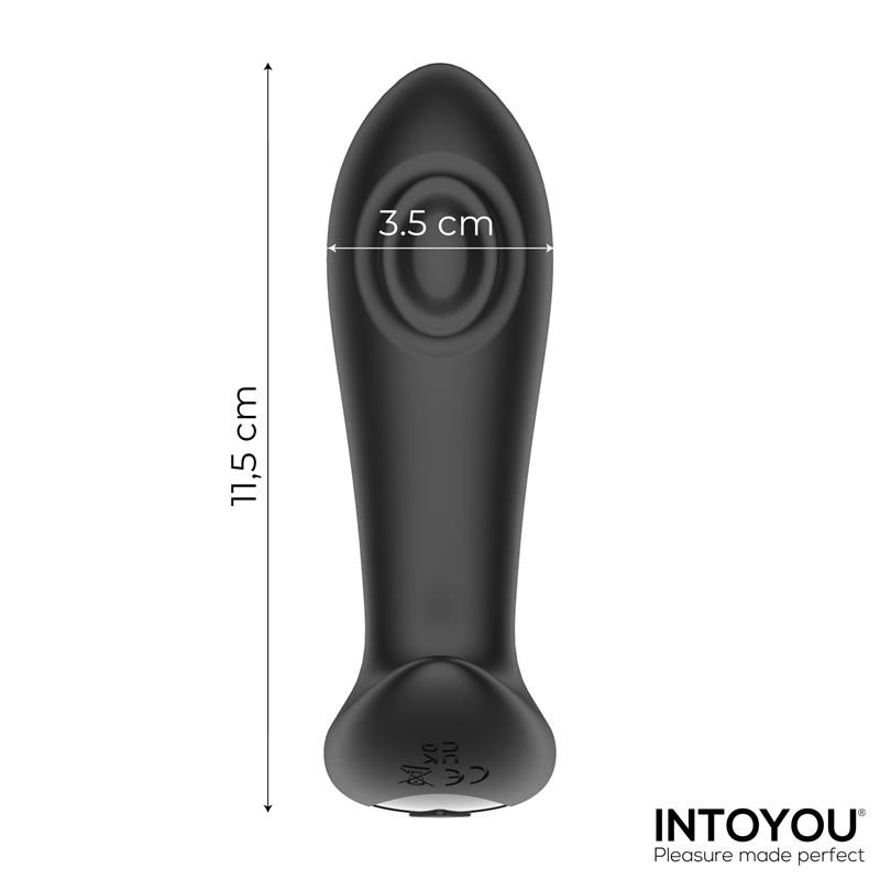 Milton plug anal avec double tambours telecommande