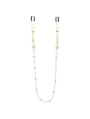 Pince-tétons chaîne Dorées Perles Taboom