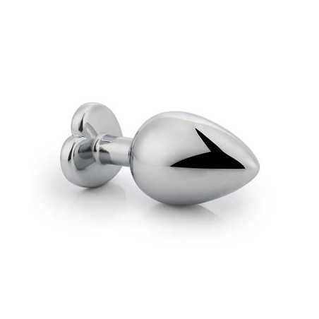 Plug metal coeur heart white T:M Afterdark