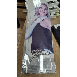 gants opera satinés blancs Leg Avenue