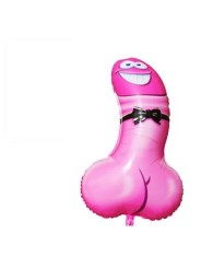 Ballon Pénis Rose en Polyamide 90 cm