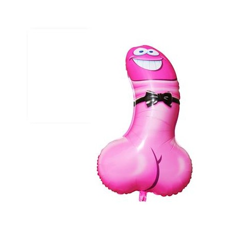 Ballon Pénis Rose en Polyamide 90 cm