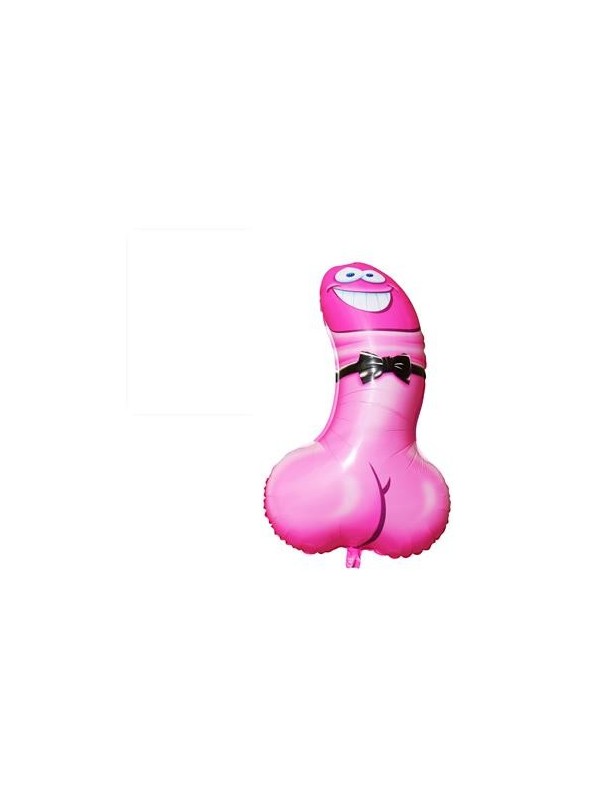 Ballon Pénis Rose en Polyamide 90 cm