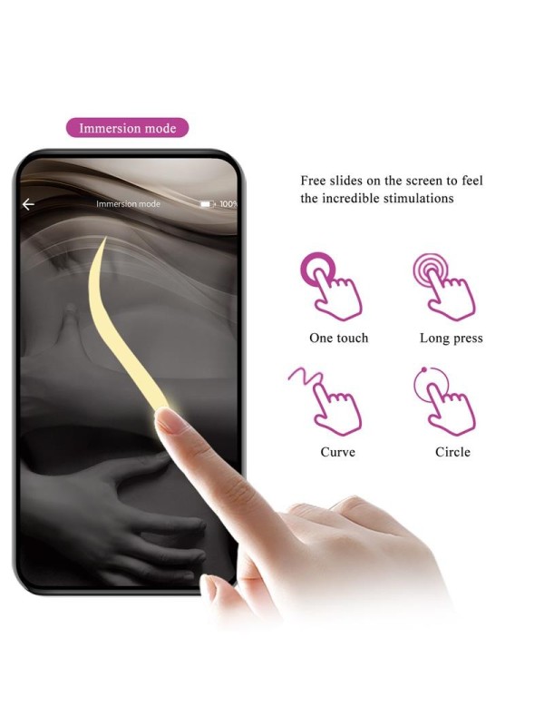 Vibromasseur August Couples avec application Lilas