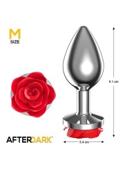 Plug Anal en Métal Rose Rouge Taille M