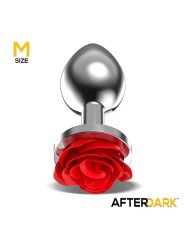 Plug Anal en Métal Rose Rouge Taille M