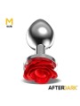 Plug Anal en Métal Rose Rouge Taille M