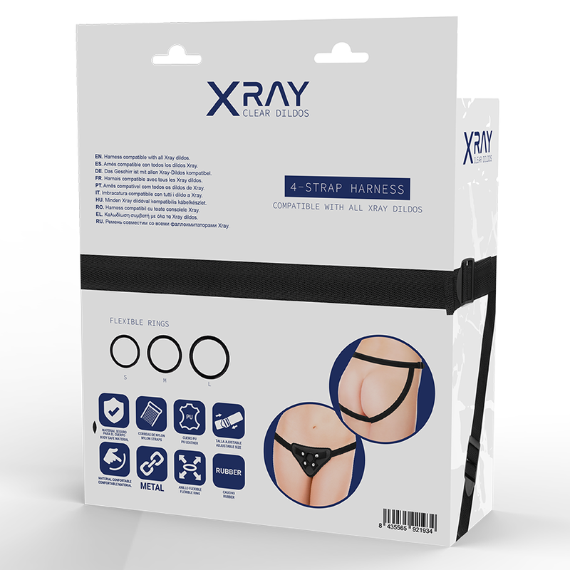x ray - harnais compatible avec anneaux en silicone