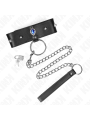 kink - collier avec bracelet 65 cm avec diamants bleu ajustable 36-43 cm x 5 cm