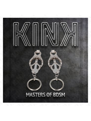 kink - pinces à tétons de style japonais avec anneaux en argent