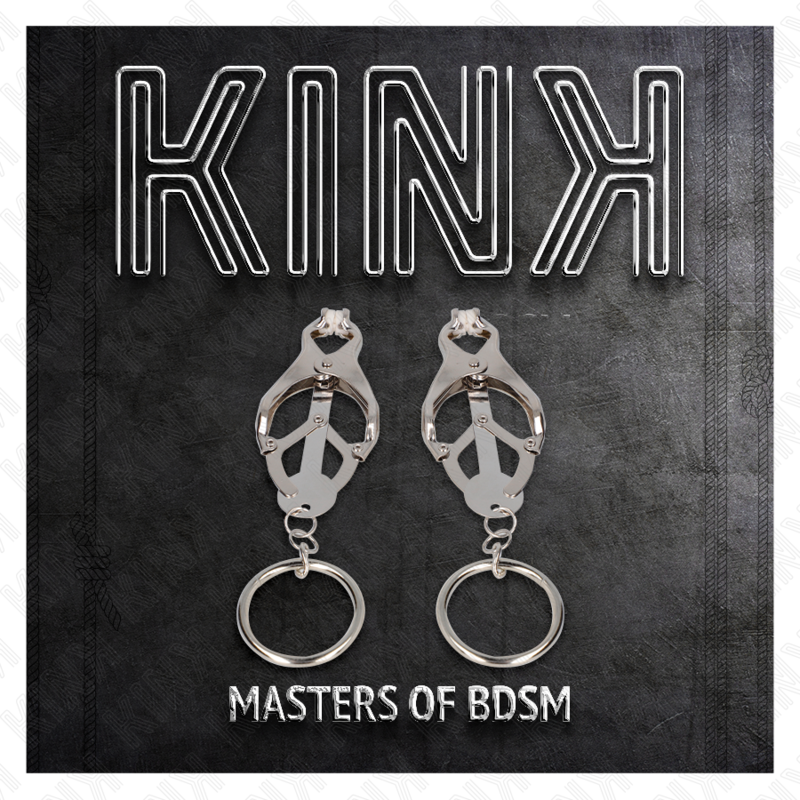 kink - pinces à tétons de style japonais avec anneaux en argent