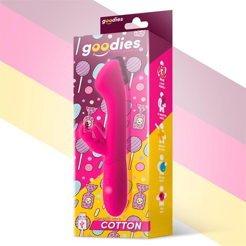 Vibromasseur Cotton goodies USB Fuchia