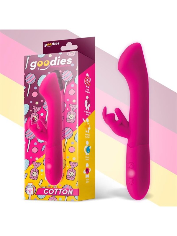 Vibromasseur Cotton goodies USB Fuchia