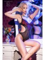 CHILIROSE: body en tulle et dentelle ouvert sur les côtés. - Taille: L