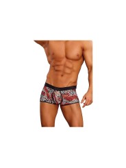 MALE POWER BOXER imprimé LEOPARD rouge M