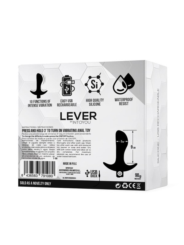 Plug Anal à Levier avec Vibration USB