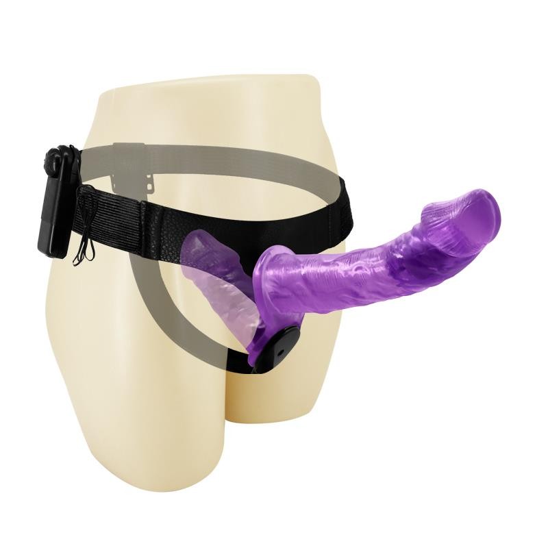 Harnais Double Gode et Vibration Violette