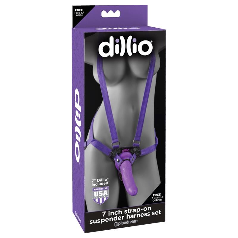 Harnais Dillio Gode 19 cm Couleur Violet