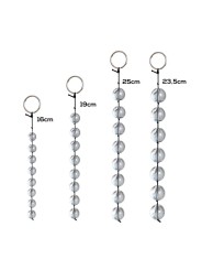 Chaîne Anale Boules Verre 4 Tailles - T : L