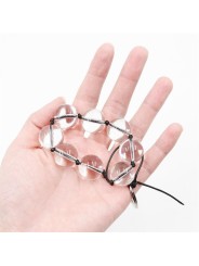 Chaîne Anale Boules Verre 4 Tailles - T : L