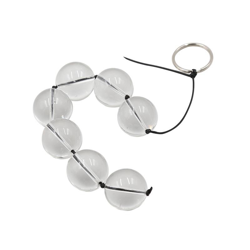 Chaîne Anale Boules Verre 4 Tailles - T : L