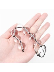 Chaîne Anale Boules Verre 4 Tailles - T : L
