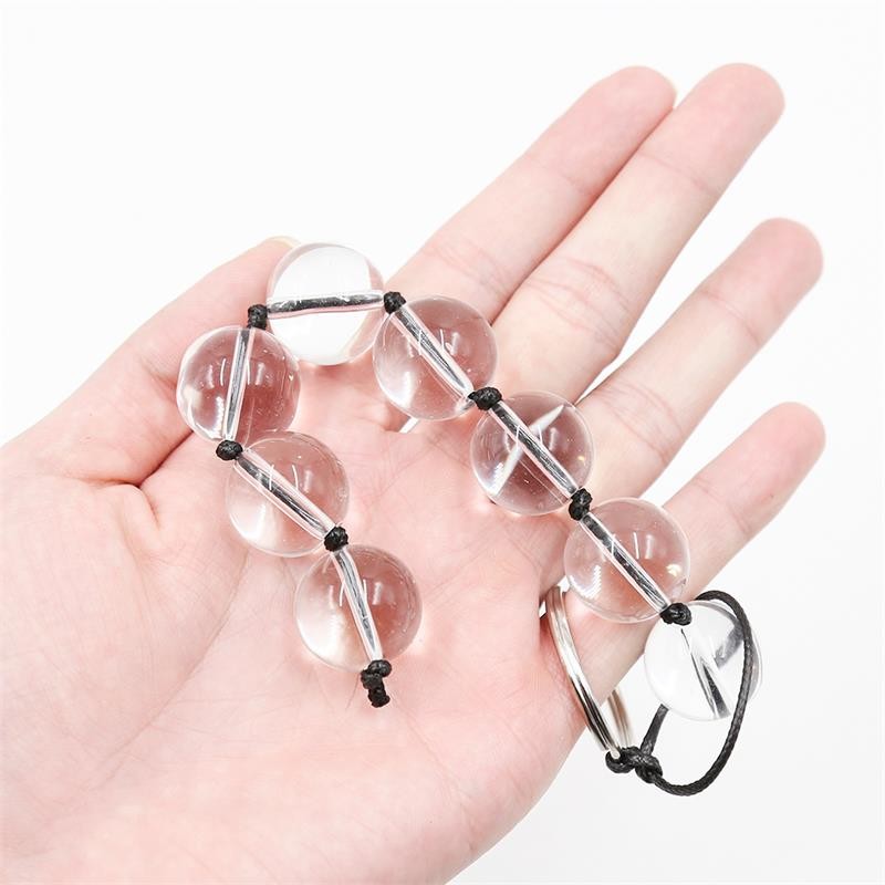 Chaîne Anale Boules Verre 4 Tailles - T : L