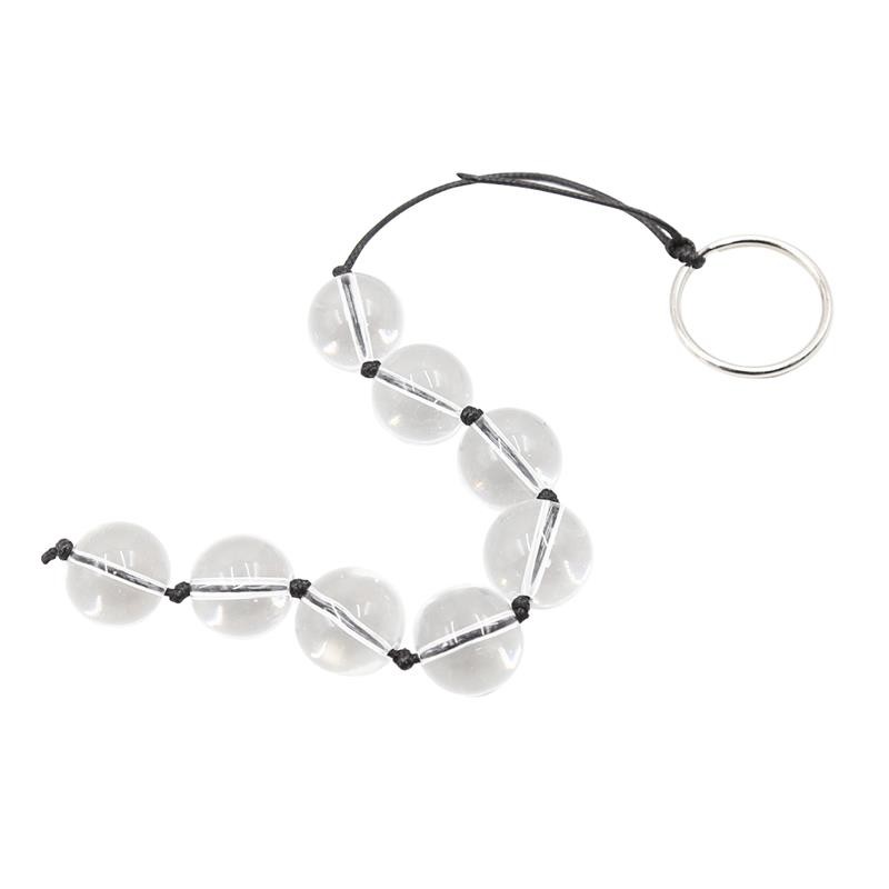 Chaîne Anale Boules Verre 4 Tailles - T : L
