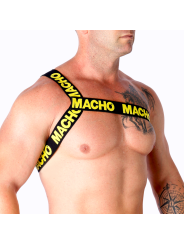 macho - harnais romain jaune s/m