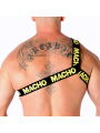 macho - harnais romain jaune s/m