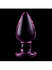 série nebula par ibiza - modèle 3 plug en verre rose 11 cm -ou- 5 cm