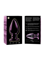 série nebula par ibiza - modèle 3 plug en verre rose 11 cm -ou- 5 cm