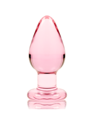 série nebula par ibiza - modèle 3 plug en verre rose 11 cm -ou- 5 cm