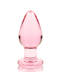 série nebula par ibiza - modèle 3 plug en verre rose 11 cm -ou- 5 cm