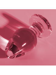 série nebula par ibiza - modèle 3 plug en verre rose 11 cm -ou- 5 cm